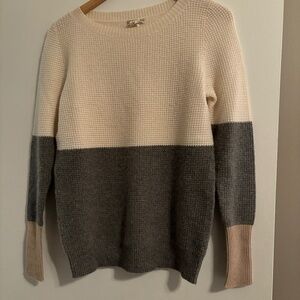 J Crew Cashmere Color Block Sweater